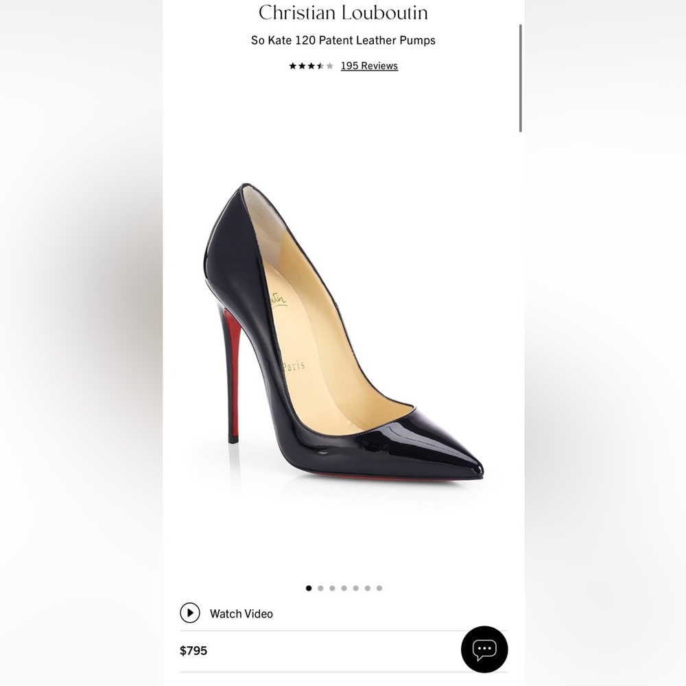 Christian Louboutin So Kate Black 120 Size 37 7